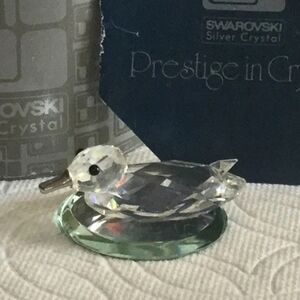 Retired Swarovski Crystal duck